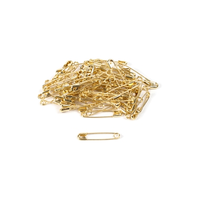 Safety pin (19mm - Brass - Golden)