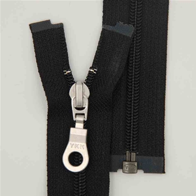 Zip 5 spirale séparable (Poire nickelé - 15 cm - Noir)