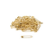 Safety pin (19mm - Brass - Golden)
