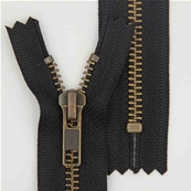 Zip 5 Bronze brass closed-end (Standard - 18cm - Black)