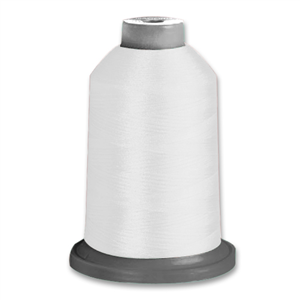 Textured polyester thread 100 10,000m cone (White)