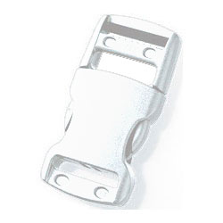 Snap-on buckle (30mm - White - Plastic)