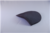 Raised side covered foam shoulder pad D3 black