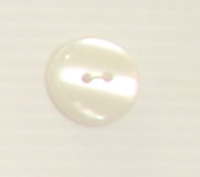 Bouton 2 trous (Plastique - Nacré - 18 mm)