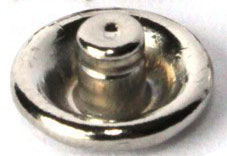 Prong stud nickel-plated brass