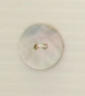 2-hole button (Mother-of-pearl - Natural - 14mm)