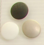Bouton queue (Plastique - Blanc mat - 15 mm)