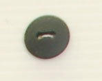 2-hole button (Plastic - Matt black - 15mm)