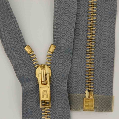Zip 5 laiton séparable (Standard - 40 cm - Gris)
