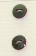 2-hole button (Plastic - Matt black - 12mm)