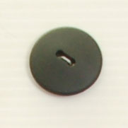 Bouton 2 trous (Plastique - Noir mat - 22 mm)