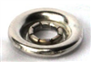 Prong socket nickel-plated brass