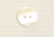 Bouton 2 trous (Plastique - Nacré - 14 mm)