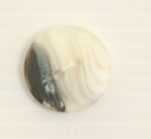 Bouton 2 trous (Plastique - Chiné noir et blanc - 17 mm)