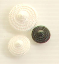Shank button (Lace - Black - 15mm)
