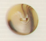 Bouton 2 trous (Plastique - Chiné marron et beige - 23 mm)