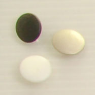 Bouton queue (Plastique - Blanc mat - 12 mm)