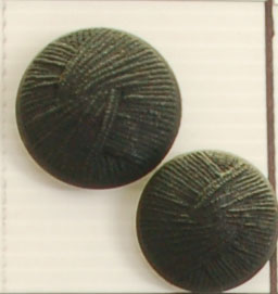 Bouton queue (Plastique - Drapé noir - 31 mm)
