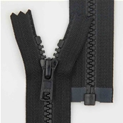 Zip 6 Injection moulded open-end (Standard - 50cm - Black)