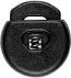 Pebble cord stopper (20mm - Black - Nylon)