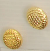 Bouton queue (Plastique - Maille doré - 15 mm)