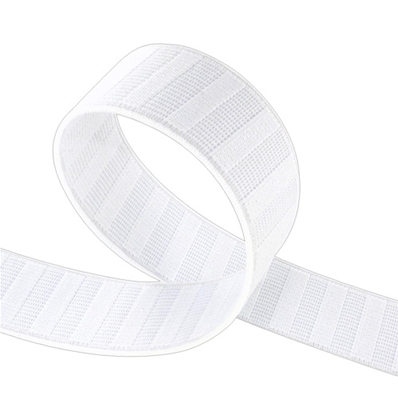 Gros grain élastique (25 mm - Noir - Polyester)