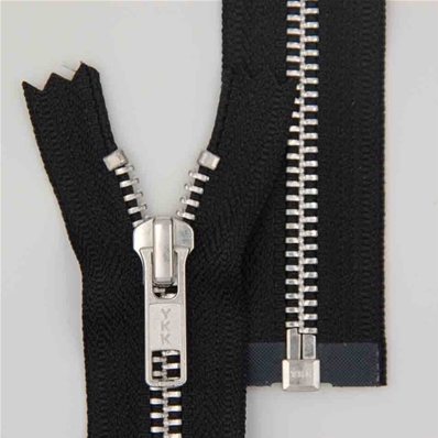 Zip 5 aluminium séparable (Standard - 60 cm - Noir)