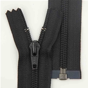 Zip 6 Spiral open-end (Standard - 75cm - Black)