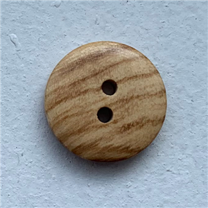 Bouton 2 trous (Bois - Buis naturel - 11 mm)