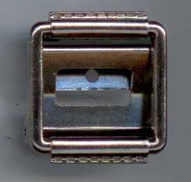 Pince bretelle (30 mm - Nickelé - Acier)