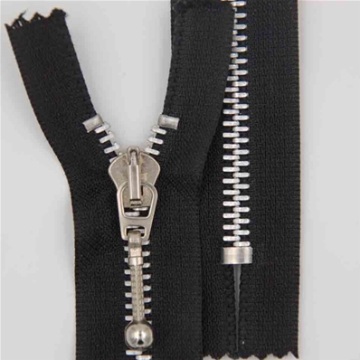 Zip 5 aluminium fixe (Queue de rat - 15 cm - Noir)