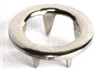 Prong ring nickel-plated brass